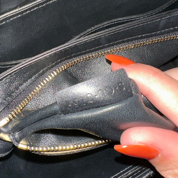 CELINE Calfskin Quilted Medium C Bag Black - Picture 13 of 16